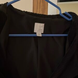 J. Jill black corduroy jacket with hood xl petite